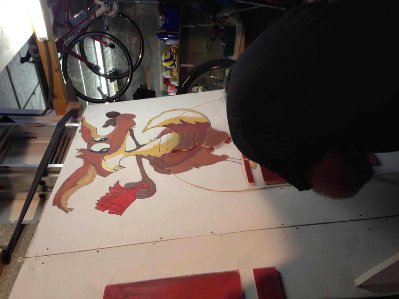 Atelier peinture pour la déco du Festival