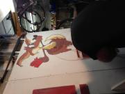 Atelier peinture pour la déco du Festival
