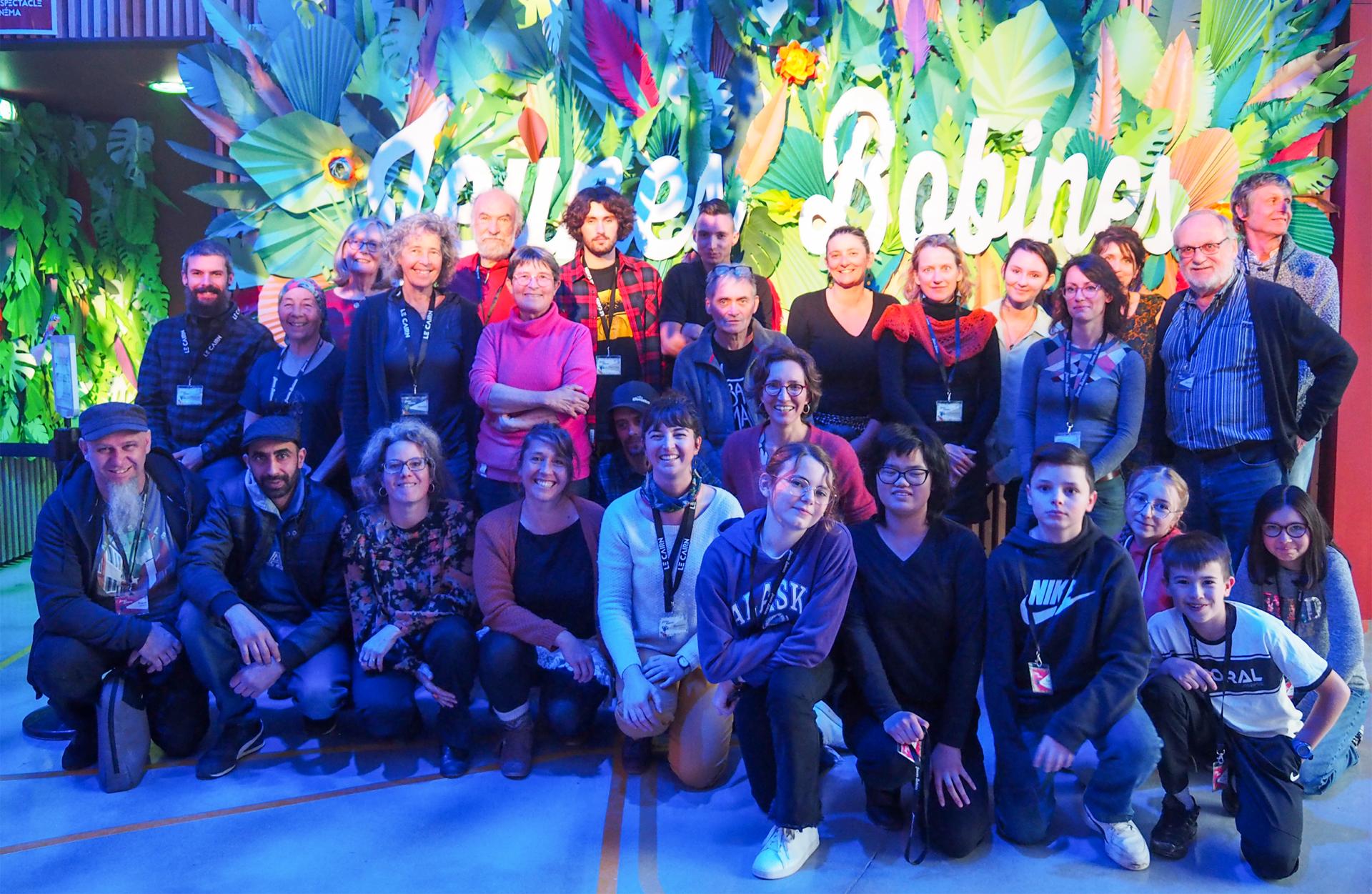 Bénévoles, jury jeune et équipe du festival Jeunes Bobines