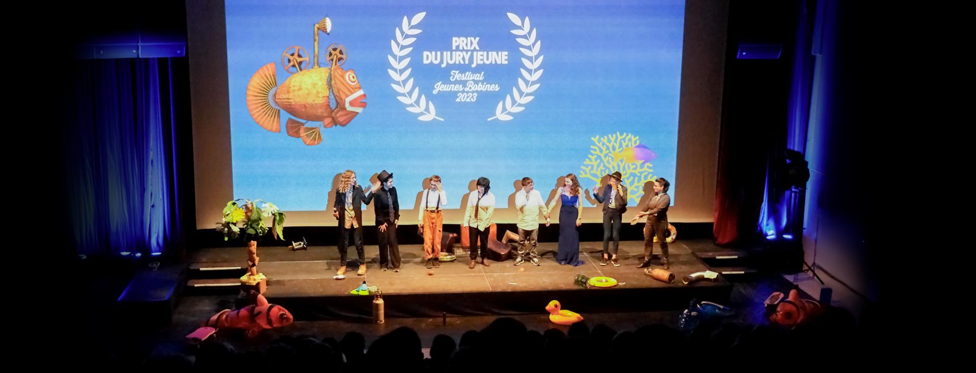 Le Jury Jeune lors de la cérémonie de Palmarès